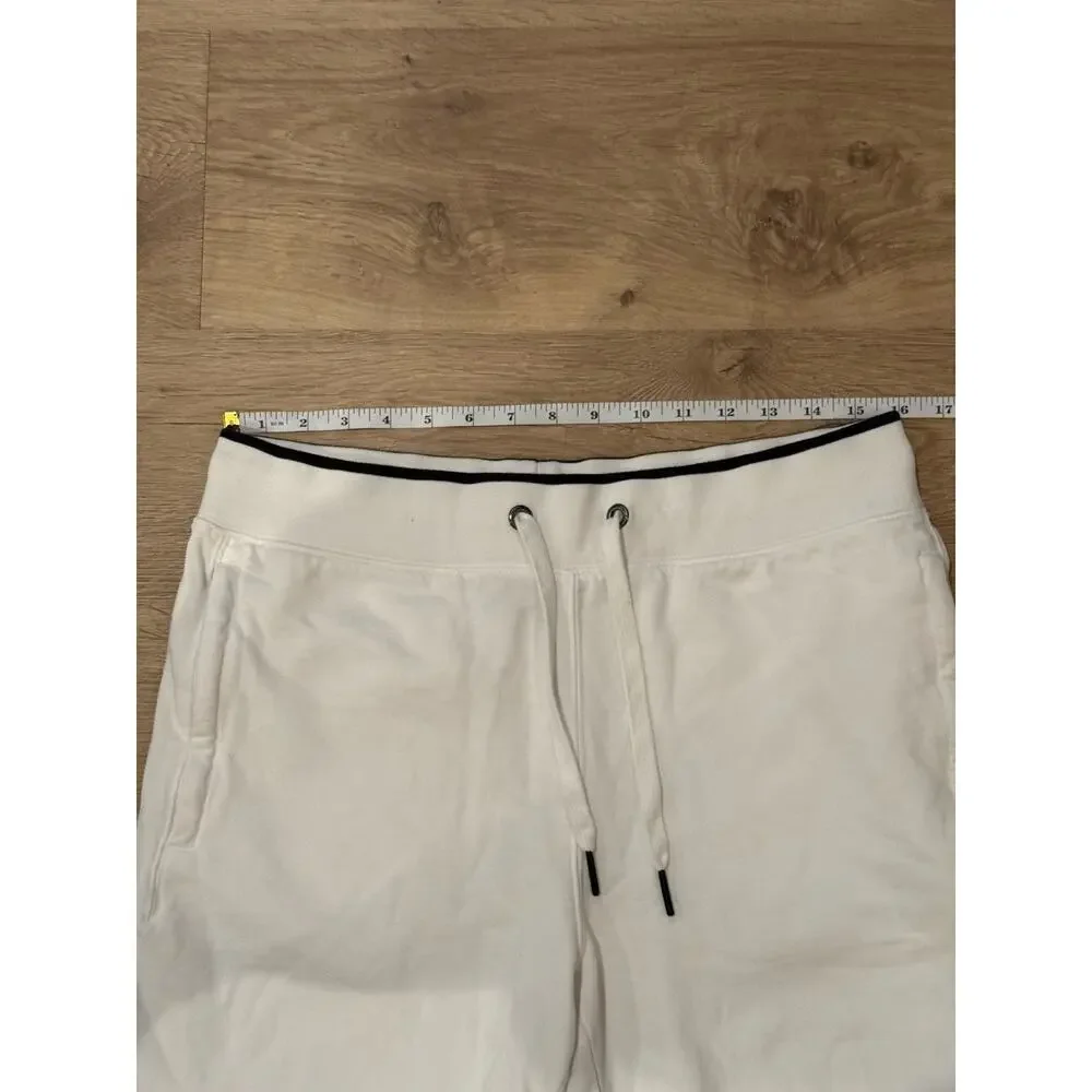Psycho Bunny Wilkes Cotton Sweat Shorts Men’s Small White With Black Bunny Logo - Picture 7 of 9